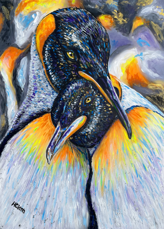 Penguins by artist Holly Glenn